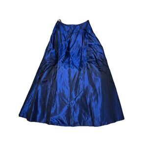 Vintage Iridescent Taffeta Blue A Fortiori 90s Whimsygoth Grunge Size 7/8